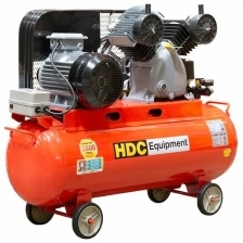 Компрессор HDC HD-A103 (600 л/мин, 10 атм, ременной, масляный, ресив. 100 л, 380 В, 3.30 кВт)