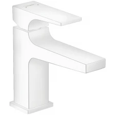 Смеситель Hansgrohe Metropol 100 32500700 для раковины, с клапаном push-open, матовый белый